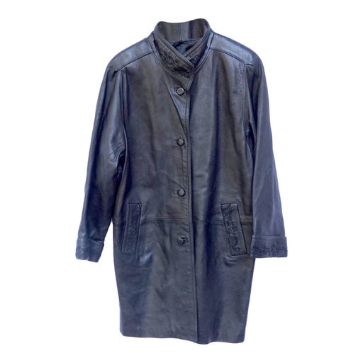 Manteau en cuir 80s