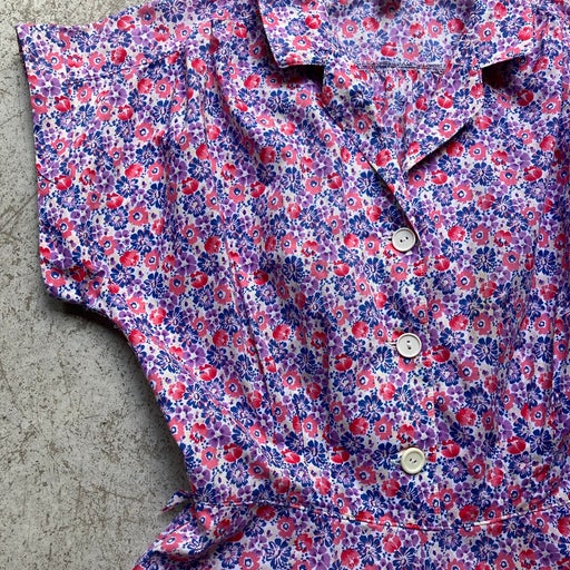 Robe chemise à fleurs