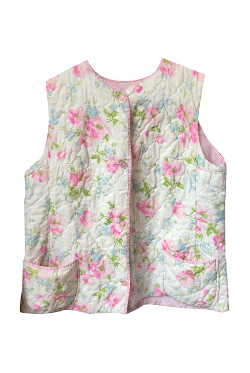 Gilet matelassé à fleurs