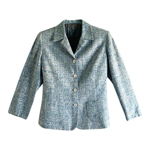 Blazer en lin et coton