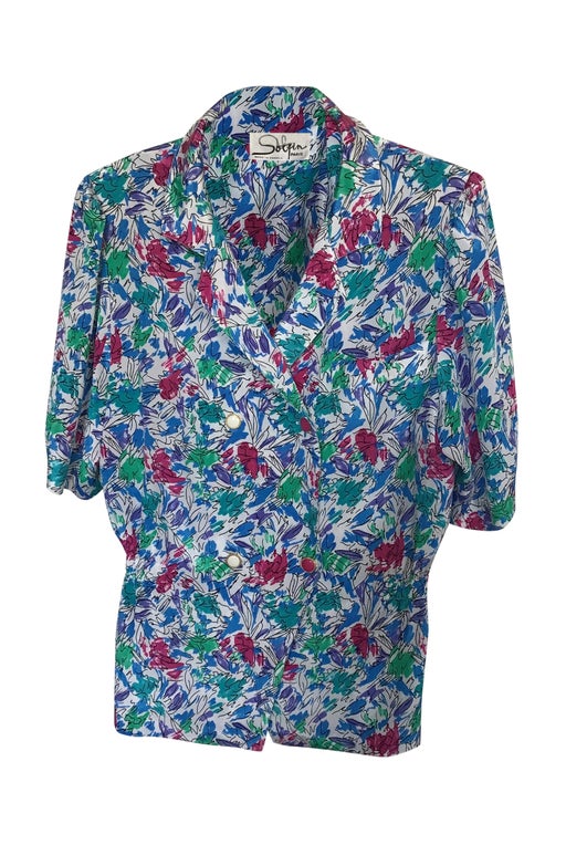 Blouse à fleurs