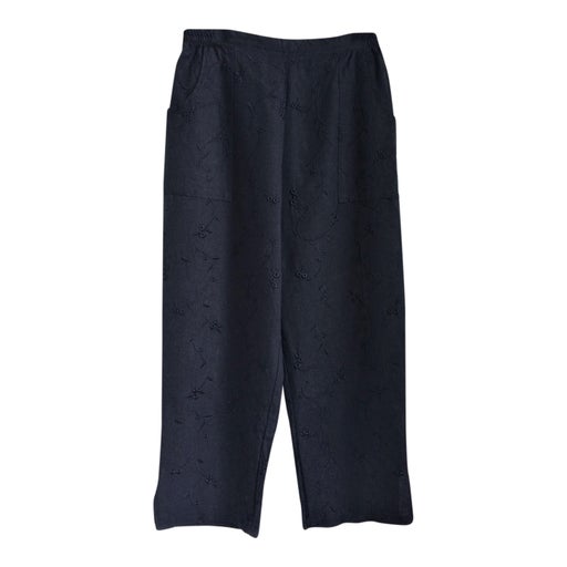 Pantalon court brodé