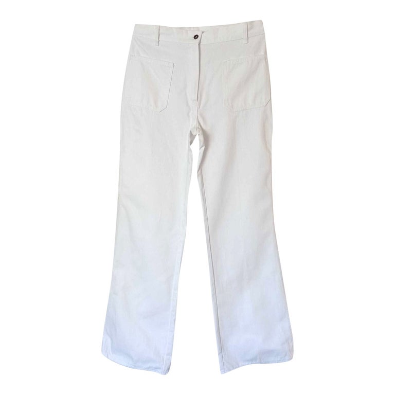 Pantalon flare blanc