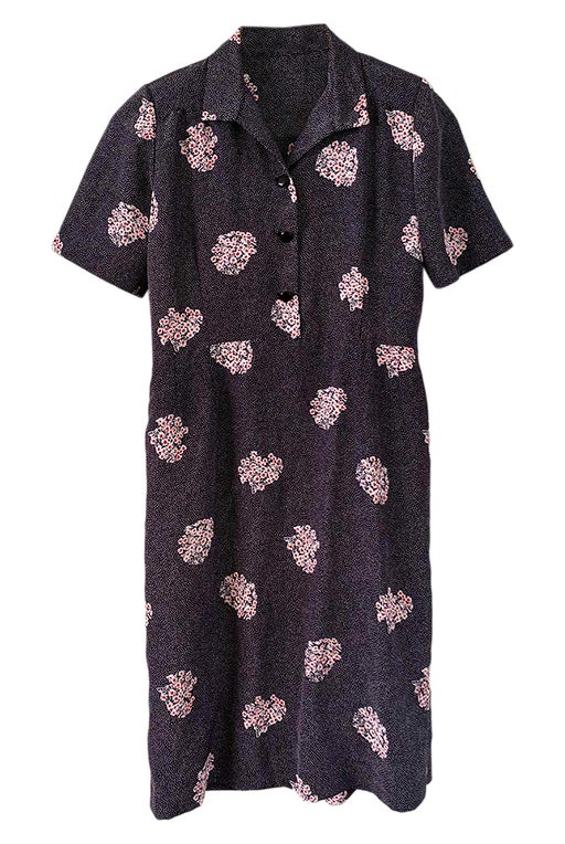 Robe à pois et fleurs