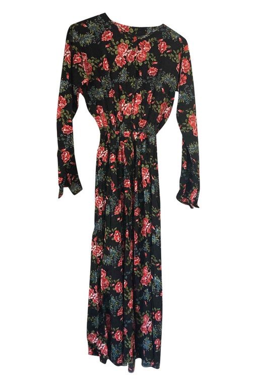 Robe longue à fleurs