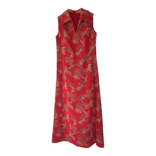 Robe longue à motifs