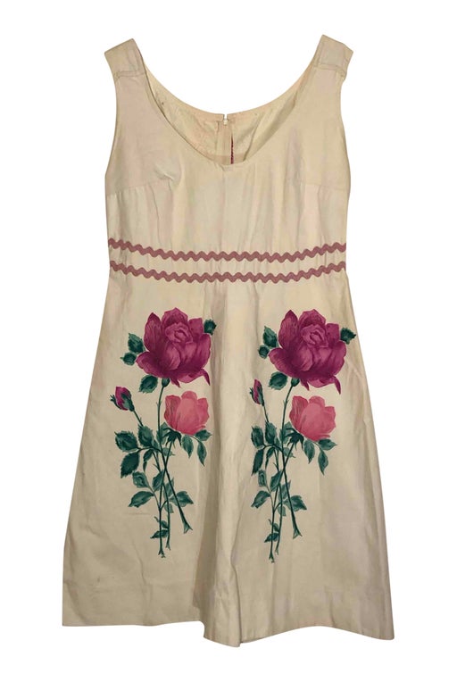 Robe midi à fleurs