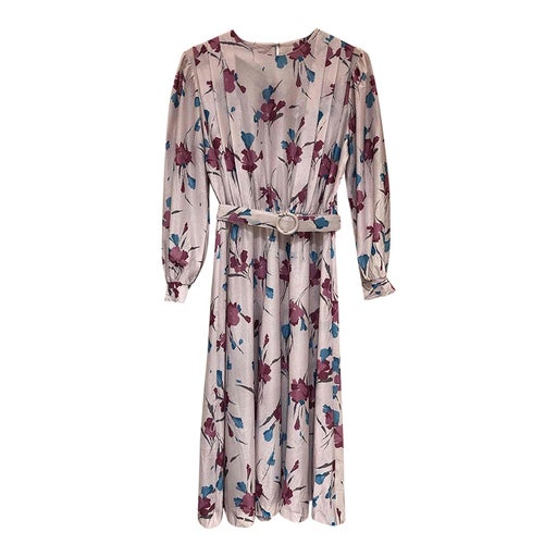 Robe midi à fleurs