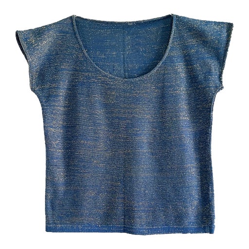 Top en coton et lurex