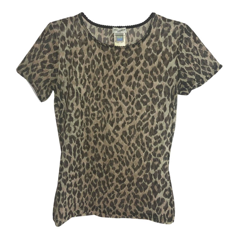 Top léopard Dolce & Gabbana
