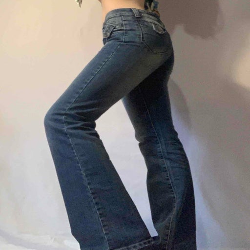 Jean flare on sale taille basse femme
