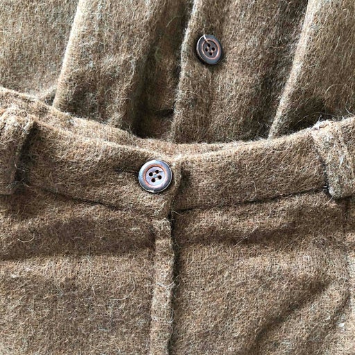 Jupe boutonnée en laine
