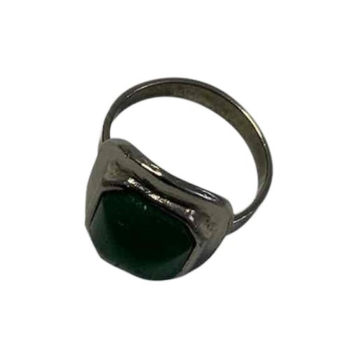 Bague en métal argenté