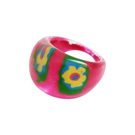 Bague en plastique 90's