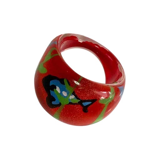 Bague en plastique 90s