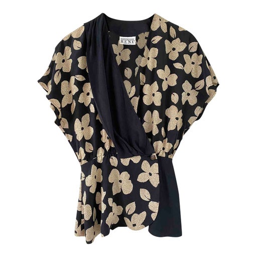 Blouse cache coeur en soie