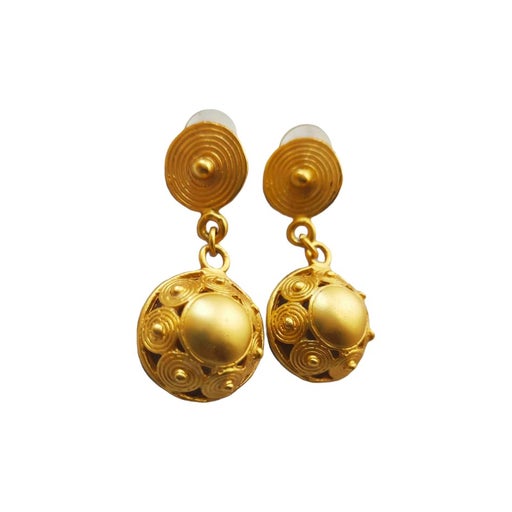 Boucles d'oreilles dorées