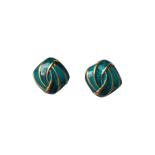 Boucles d’oreilles en émail