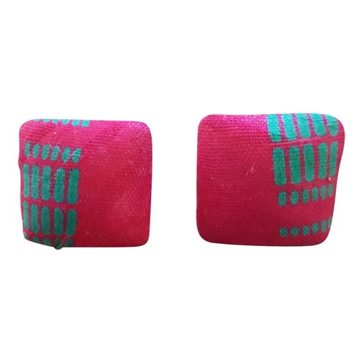 Boucles d'oreilles en tissu