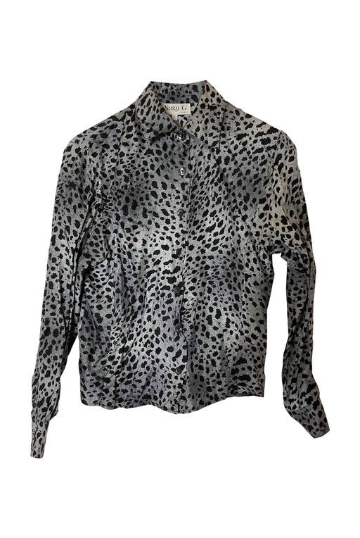 Chemise léopard en soie