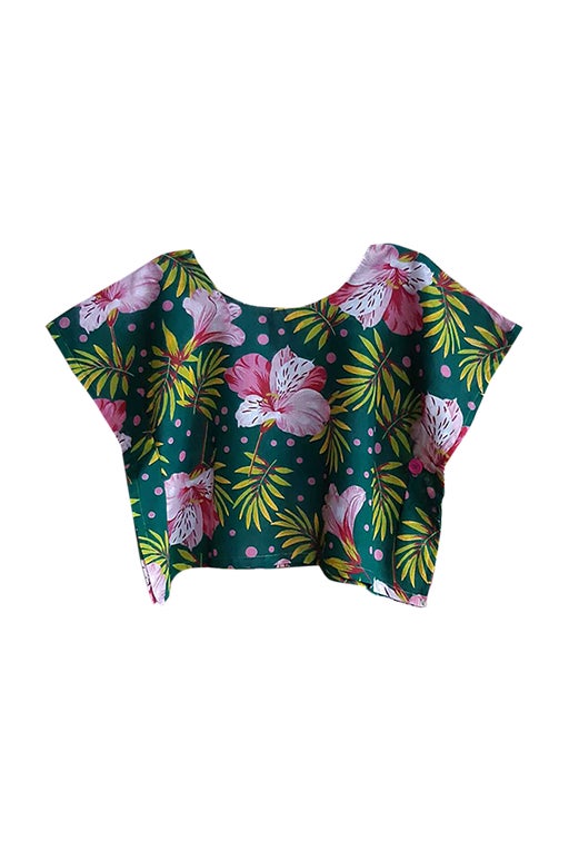 Crop top à fleurs