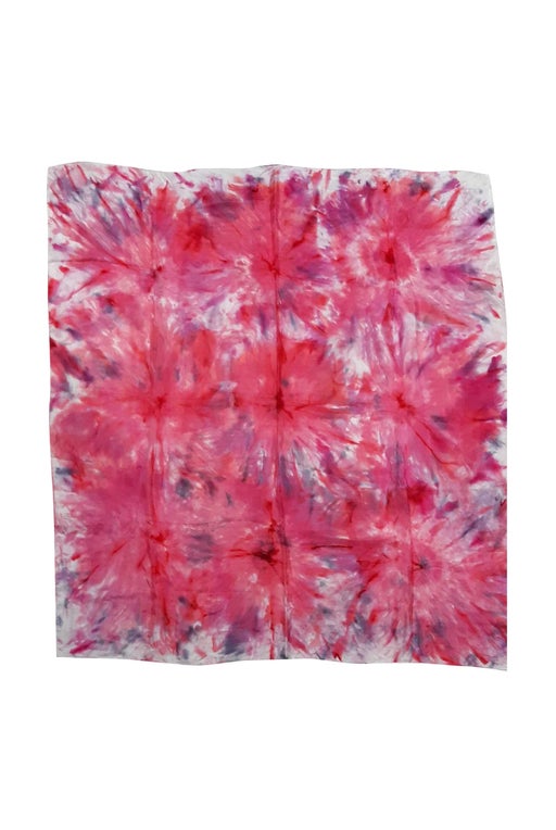 Foulard en soie tie and dye