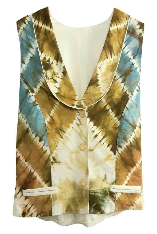 Gilet tie and dye