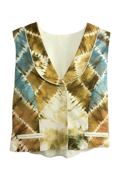 Gilet tie and dye