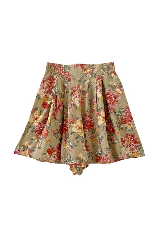 Jupe culotte à fleurs