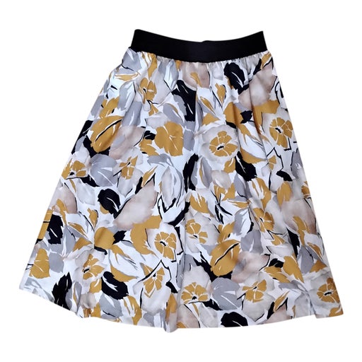 Jupe midi à fleurs