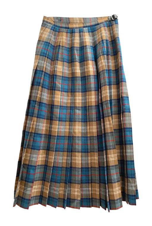 Jupe portefeuille tartan