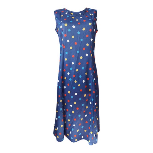 Robe à pois multicolores
