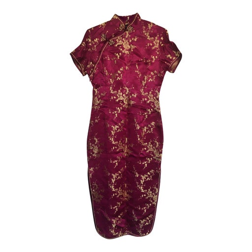 Robe asiatique satinée