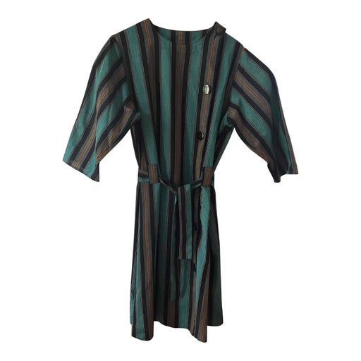 Robe midi à rayures