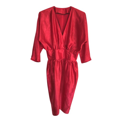 Robe midi satinée