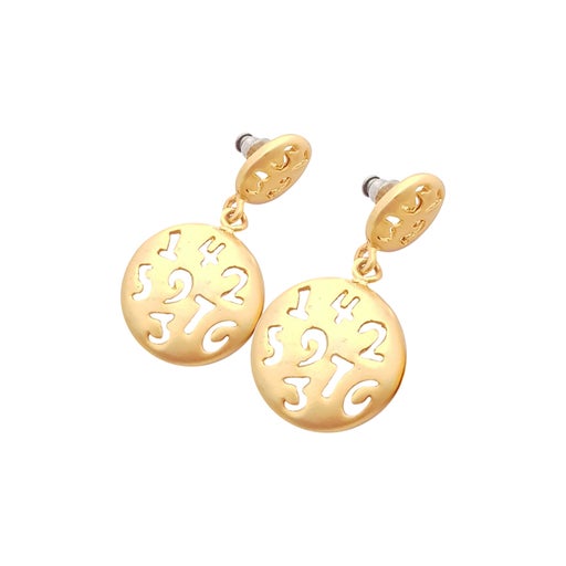 Boucles d'oreilles en métal doré