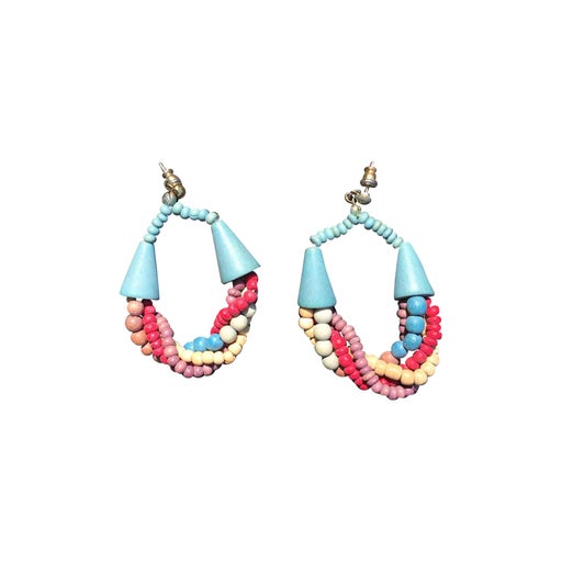 Boucles d'oreilles multicolores