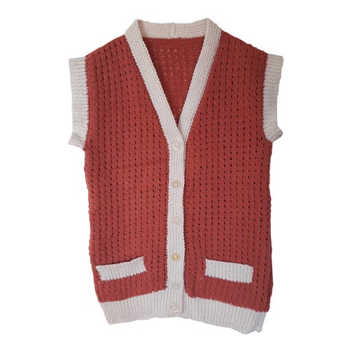 Gilet en maille ajourée