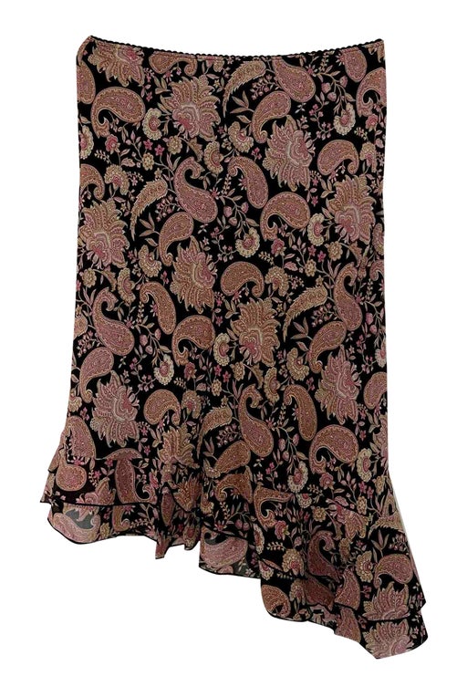 Jupe asymétrique Paisley