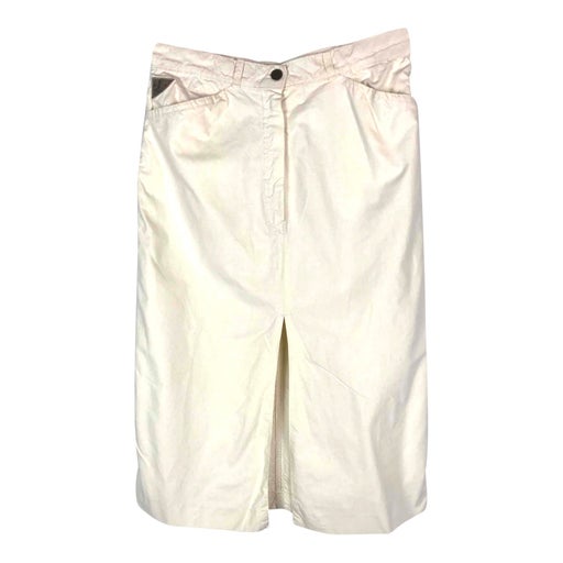 Jupe midi en coton