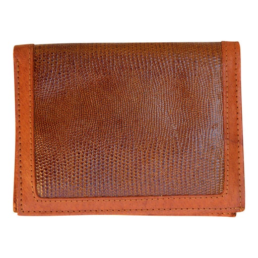 Portefeuille en cuir exotique
