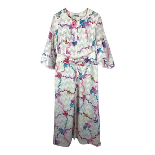 Robe longue à fleurs