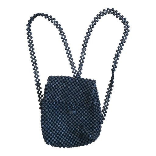 Sac à dos en perles de bois