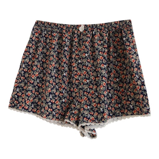 Short fluide à fleurs