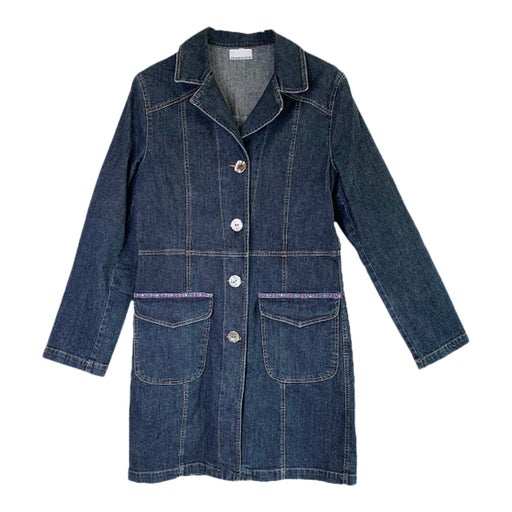 Veste longue en jean