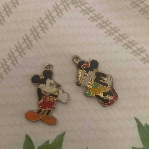 Mickey &amp; Minnie Pendants, Vintage, d