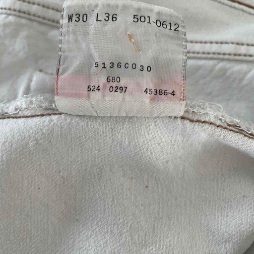 Short 501 levi’s  made in USA . Blanc 