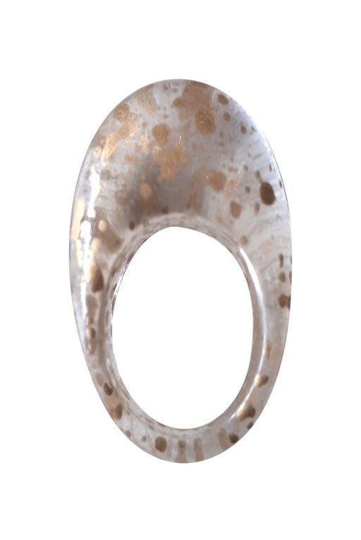 90's transparent round plastic ring