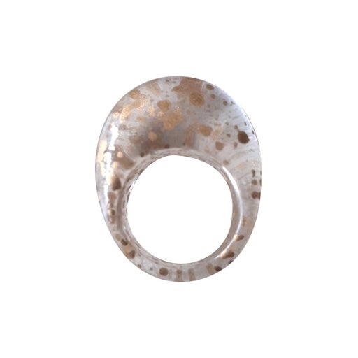 90's transparent round plastic ring