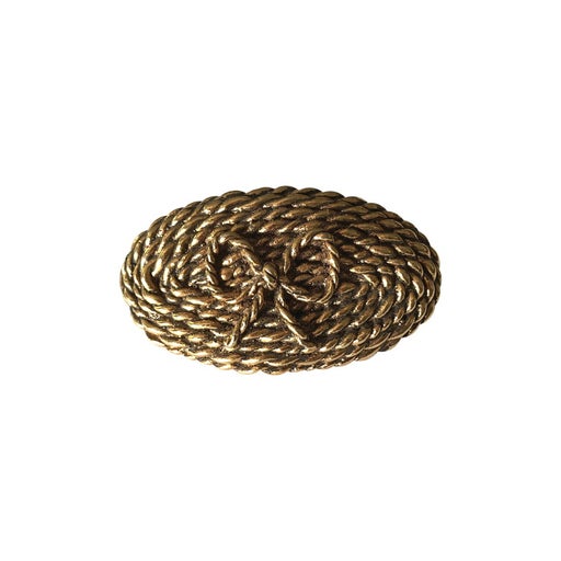 Hair clip in gold metal,
